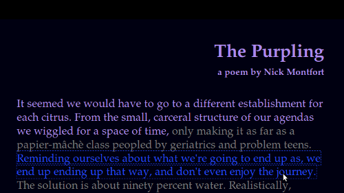 The Purpling