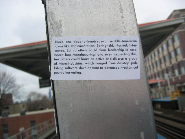 Implementation sticker in Chicago