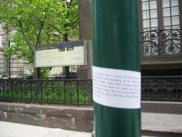 Implementation sticker in New York