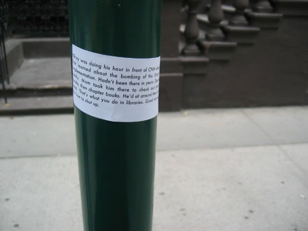 Implementation sticker in New York