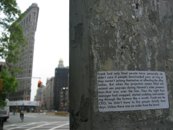 Implementation sticker in New York