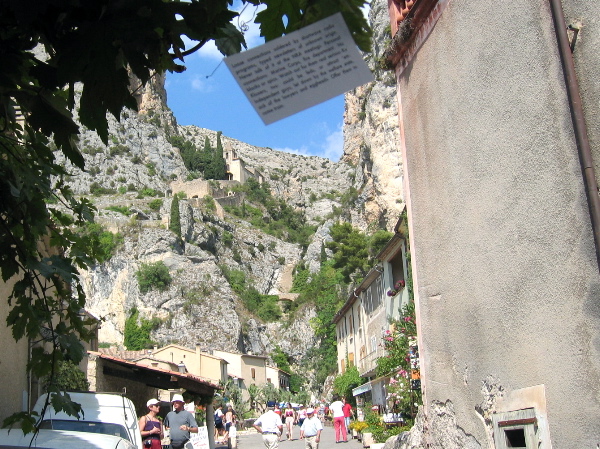 Implementation sticker in Moustiers-Ste-Marie France