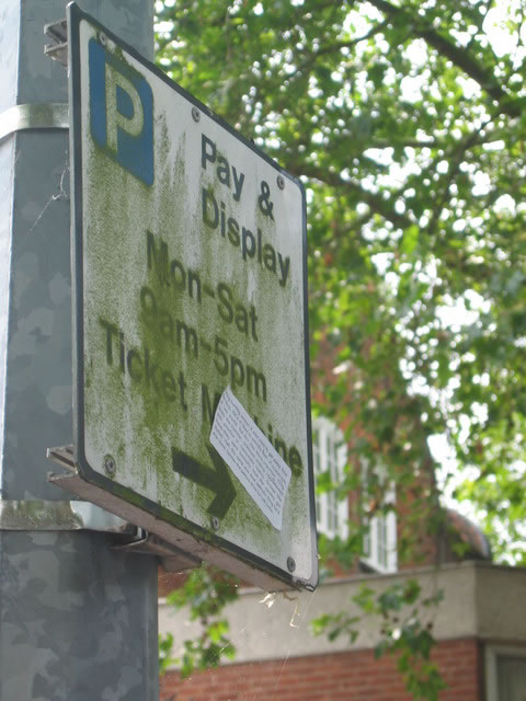 Implementation sticker in Cambridge England