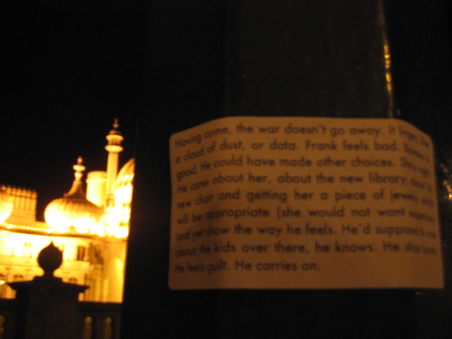 Implementation sticker in Brighton England