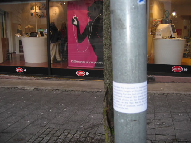 Implementation sticker in Bergen Norway