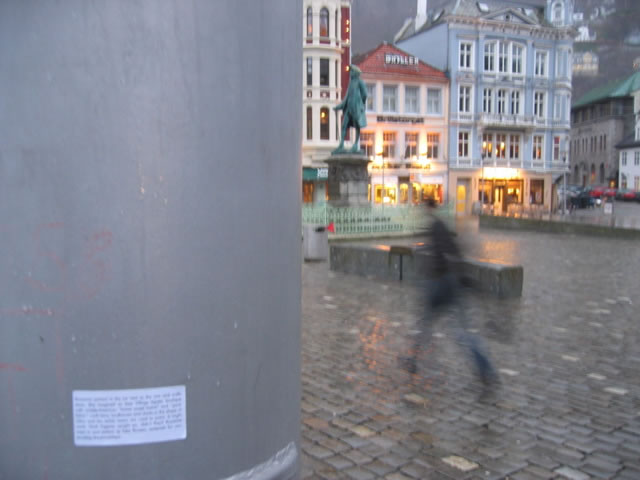 Implementation sticker in Bergen Norway