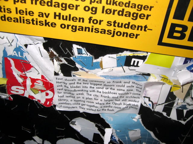 Implementation sticker in Bergen Norway