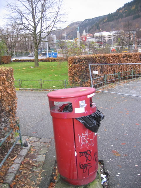 Implementation sticker in Bergen Norway