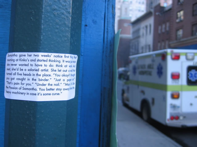 Implementation sticker in New York