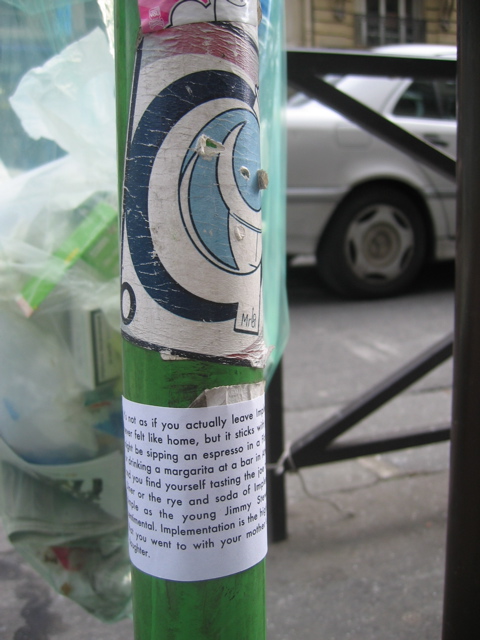 Implementation sticker in Paris