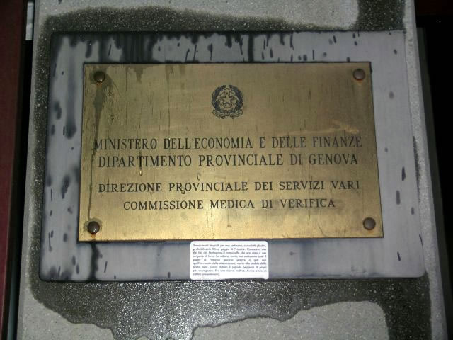 Implementation sticker in Genova Italy